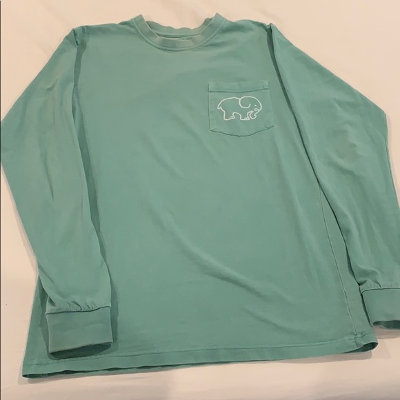 ivory ella Tops - Teal and orange ivory Ella long sleeve tee